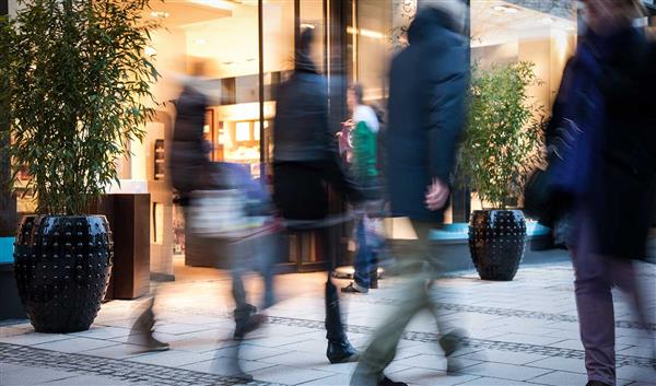 Brüssel Stadtleben Boulevard von Waterloo